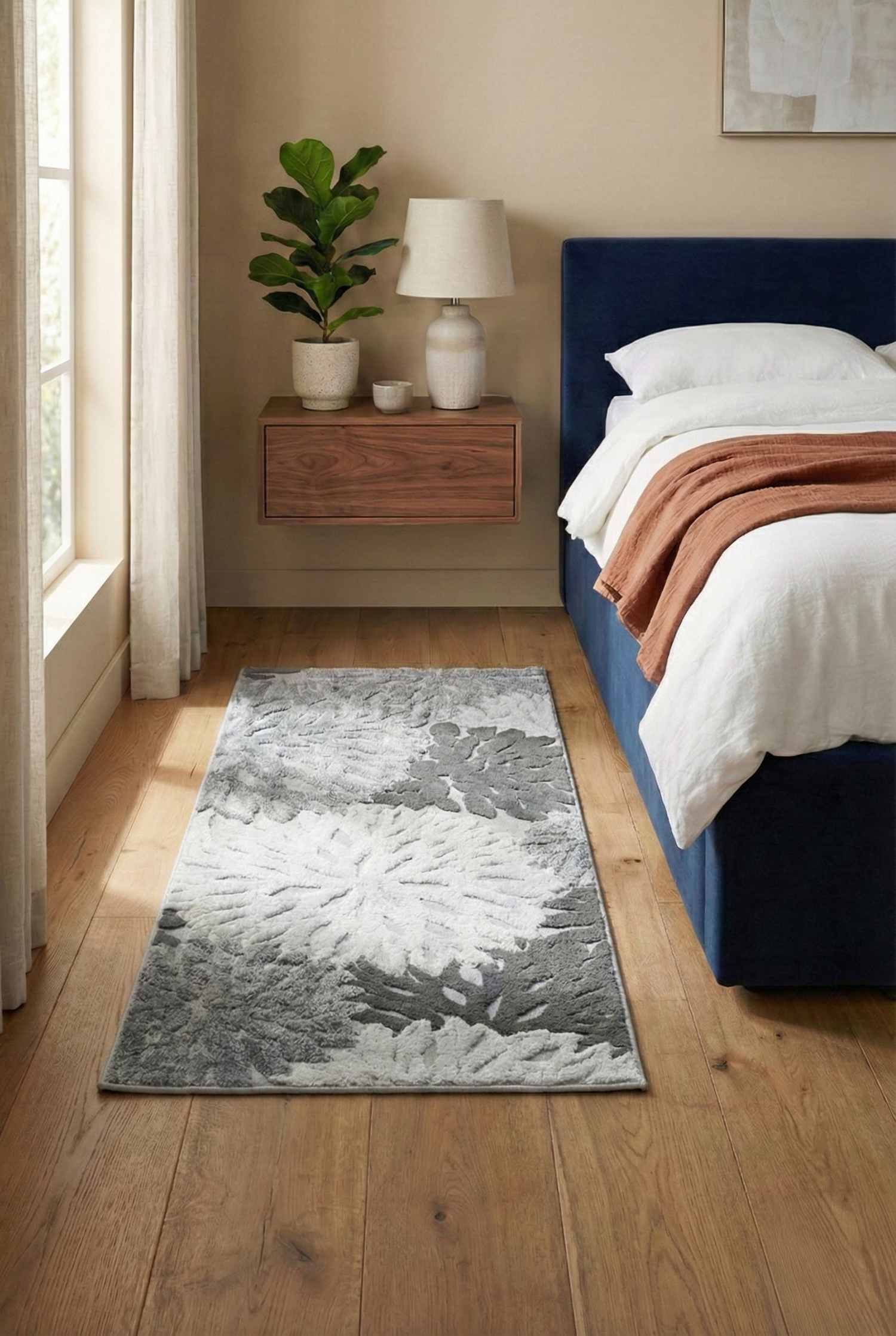 Alfombra Floral 80x160cm