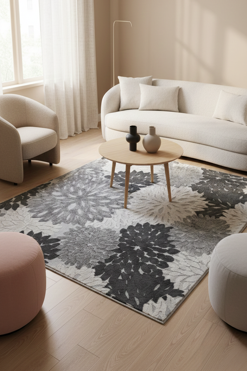 Alfombra Floral 160x200cm